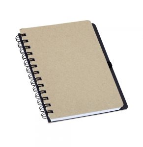 Caderno Kraft com Porta Caneta