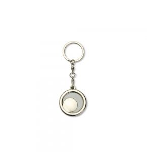 Chaveiro Porta-foto Circular Inox.