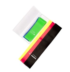 Kit Elásticos para Exercícios com 5 peças.
